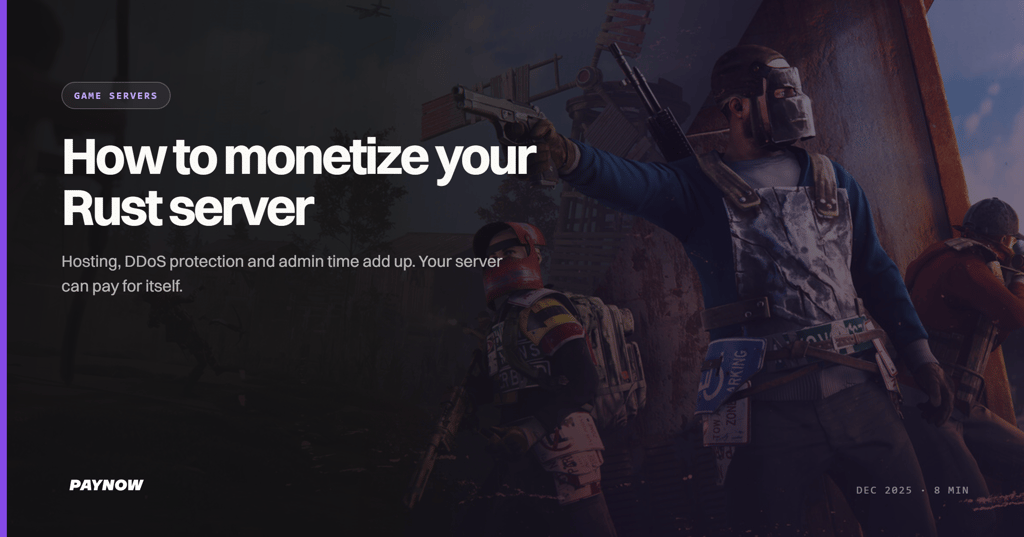 How to Monetize Your Rust Server